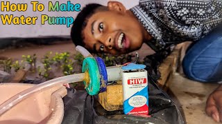 How To Make Mini Water Pump 💦🌊 At Home 🏡 [upl. by Eniamert]