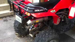 Polaris scrambler 500 FMF Exhaust [upl. by Ehcrop]