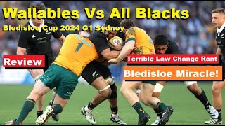 Review Wallabies VS All Blacks Bledisloe Cup G1 2024 Sydney Reactions Analysis Recap amp Rant [upl. by Clawson]