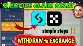 How to withdraw X Empire token to exchange extra reward 🎊X [upl. by Cottrell]