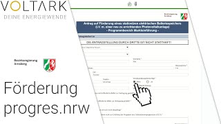 Speicherförderung progresnrw 2021  den Antrag stellen [upl. by Theone446]