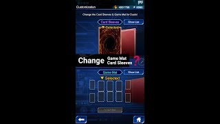 Yugioh Duel Links  How to change Card Sleeves and Game Mat New [upl. by Martel]