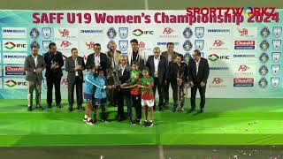 INDIA V BANGLADESH FINAL  SAFF U19 Women’s Championship 2024 BANGLADESH [upl. by Ellenar316]