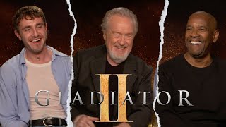 GLADIATOR II Interviews  Ridley Scott Paul Mescal and Denzel Washington Talk Epic New Sequel [upl. by Lemire677]