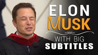 Elon Musk Caltech Commencement Speech Big English Subtitles amp HD [upl. by Massab]