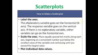 Scatterplots and Correlation 31 part 1 [upl. by Lertnahs]