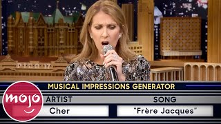 Top 10 Wheel of Musical Impressions on Jimmy Fallon [upl. by Eamon352]