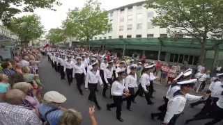 SAIL Bremerhaven 2015 quotMIRquot quot SEDOVquot quotKRUSENSTERNquot Seglerumzug Sailors Parade [upl. by Nohtiek789]