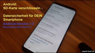 Android SDKarte verschlüsseln – Datensicherheit am Beispiel Samsung Galaxy S8  SeppelPower [upl. by Ayit]