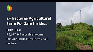 24 hectares Agricultural Farm For Sale Inside Pililla WindfarmWindmill [upl. by Eninaej]