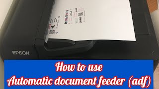 Epson printer  how to use automatic document feeder adf to copy and Help me reach my goal [upl. by Alia]