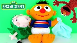 Playskool Sesame Street Baby Sniffles Ernie Talking Soft Fun Family Toy Review [upl. by Enirehtakyram688]