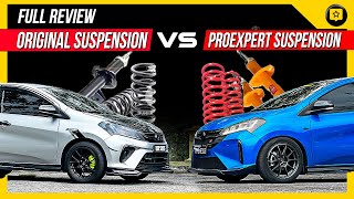 MYVI 2018 amp MYVI FACELIFT 2022 ORIGINAL SUSPENSION VS PROEXPERT SUSPENSION  FULL REVIEW [upl. by Ardnuasac]