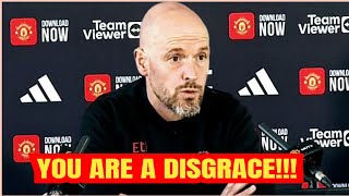 quotEMBARRASSING AND A DISGRACEquot CRITICS SLAMMED EXPLOSIVE ERIK TEN HAG PRESS CONFERENCE [upl. by Quartus507]