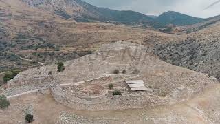 Mycenae Greece Excavation site Greek settlement of the 12th century BC e with the ruins of t [upl. by Adlee]