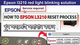 HOW TO EPSON L3210 RESET PROCESS  epson reset tool L3210 \ L1210 \ L3250 \ L3251 \ L3260 \ L5290 [upl. by Bopp]