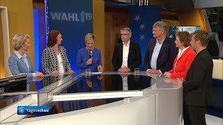 Europawahl in Deutschland Runde der Spitzenkandidaten [upl. by Anhaj]