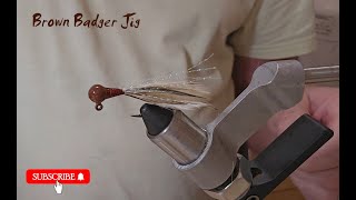 Tying a Brown Badger Jig [upl. by Nylsaj]