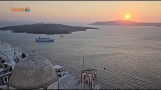 Continuando Cruzeiro na Grecia na ilha SANTORINI com grupo de Gente da Nossa [upl. by Salvidor]