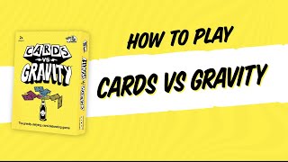 How to Play Cards vs Gravity A SuperSpeedy Card Balancing Game [upl. by Ahsin]