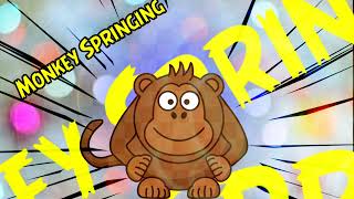 Funny Monkey Springing Monkeys Background Music 🔥Monkey 🐒 Springs ♨️ Sound Effects Music [upl. by Averat]