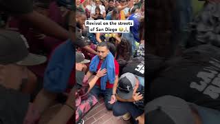 Revival breaks out on the streets of San Diego California revival God love faith Jesus reels [upl. by Yornoc]