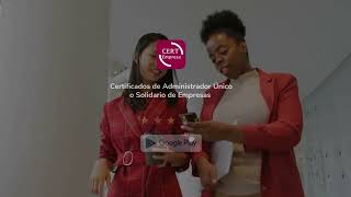 CERT Empresa App  Certificado Administrador único o solidario desde el móvil y al mejor precio [upl. by Spooner]