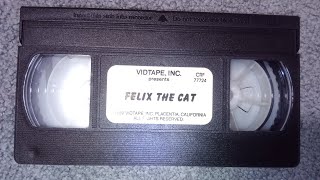 Cartoons R Fun Felix the cat vhs 1989 VIDTAPE INC [upl. by Cilegna625]