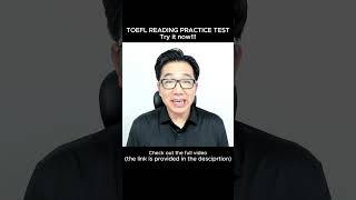 TOEFL SHOW 11  TOEFL READING PRACTICE TEST 2  LETS DO IT [upl. by Annaeed]