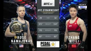 UFC 268 Rose Namajunas VS Weali Zang  full fight [upl. by Nida793]