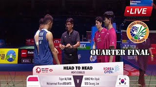 🔴LIVE  FajarRian INA VS KangSeo KOR I India Open 2024 I Siaran Langsung Livescore [upl. by Aray413]