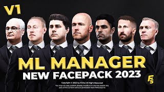 ML Manager New Facepack 2023 V1  Sider and Cpk  Football Life 2024 and PES 2021 [upl. by Popele]