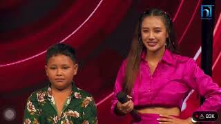 battle betweenAyuv Vs Simla Vs Subin  from team chhewanglama thevoicekids [upl. by Htnamas711]