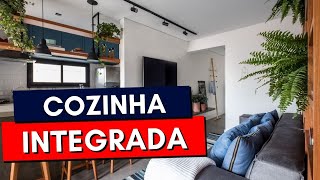 COZINHA AMERICANA COM SALA Mais de 40 projetos para te inspirar [upl. by Dlorah]