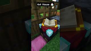 Minecraft 4x4 House 🏠 [upl. by Beck]