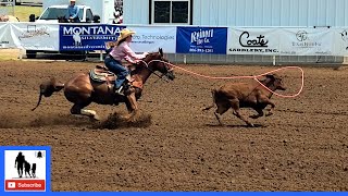 Invitational Breakaway Roping 1st Go 🐂 2021 Spicer Gripp Memorial Roping [upl. by Anicul131]