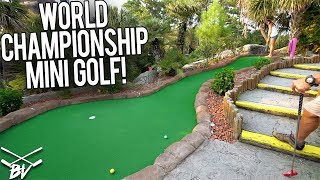 LUCKY HOLES IN ONE AT A WORLD CHAMPIONSHIP MINI GOLF COURSE [upl. by Mir112]