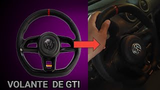 COLOQUEI O VOLANTE DE GTI NO GOL G5 2010 [upl. by Dray]