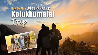 Kolukkumalai sunrise view point  How to Book kolukkumalai Trekking Great Escapes Resort Munnar [upl. by Ardnod]