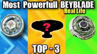 TOP 3  Most powerful beyblades in REAL LIFE  metal beyblades [upl. by Grantland]