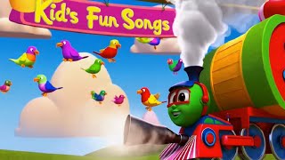 Choo Choo TRAIN Song  Nursery Rhyme Song for Toddlers  Kids Fun Songs [upl. by Aslin479]