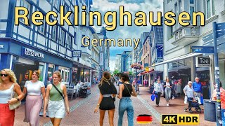 Recklinghausen Germany  Walking tour in Recklinghausen NRW Germany 4k 60fps [upl. by Kawai675]