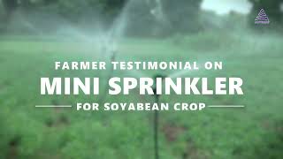 Farmer Testimonial on Mini Sprinkler  Mini Sprinkler System for Soybean Crop  Automat Industries [upl. by Moyna366]