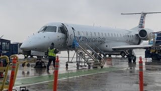 American Airline Embraer ERJ 145 TwinJet Flight A5880 From Toronto Canada To Philadelphia USA Review [upl. by Ibby]