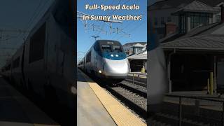 FullSpeed Amtrak Acela in Sunny Weather [upl. by Wolfgram]