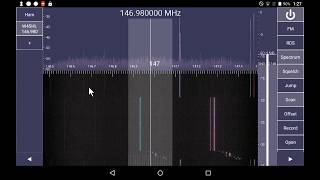 Using the RTLSDR dongle with SDRTouch for Android [upl. by Ollayos]