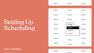 Setting Up Scheduling  Acuity Scheduling [upl. by Ahsekam957]