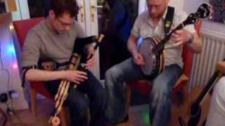 Uilleann Pipes amp Irish Tenor Banjo  Strike the Gay Harp  Willie Colemans  Monaghans Jig [upl. by Eissen]