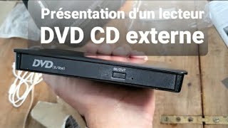 Test de mon lecteur DVD et CD externe acheter pas cher sur Amazon Unboxing [upl. by Quar929]