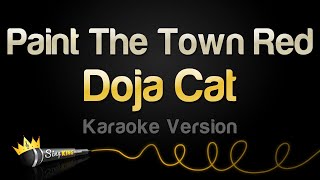 Doja Cat  Paint The Town Red Karaoke Version [upl. by Ateloj]